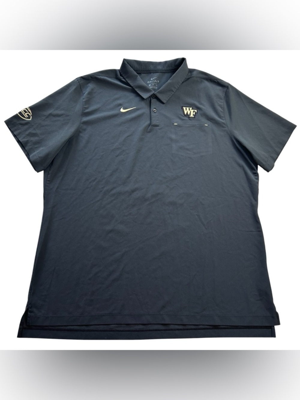 Nike Wake Forest Football TEAM ISSUED Demon Deacons Sideline Polo Shirt size 2XL